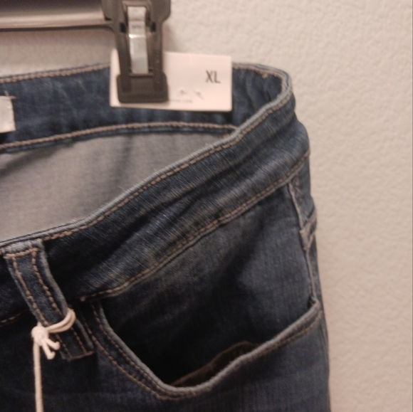 KanCan Brand Plus Size Mid Rise Blue Flare Jeans-Size XL - Picture 6 of 6